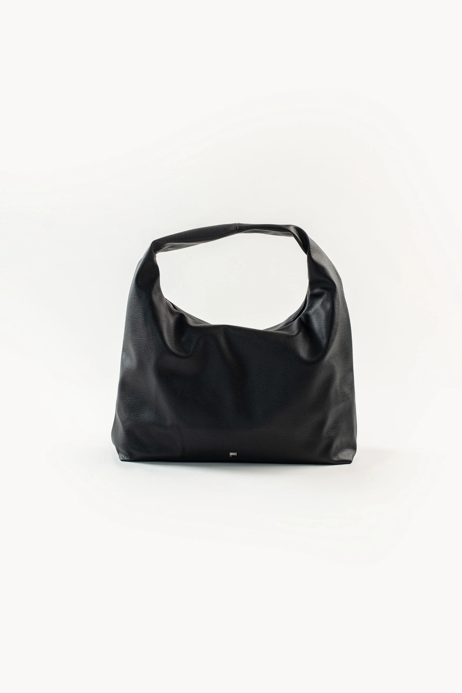 Large Hobo Bag in Charcoal (Heavy Pebbled) - Image 3