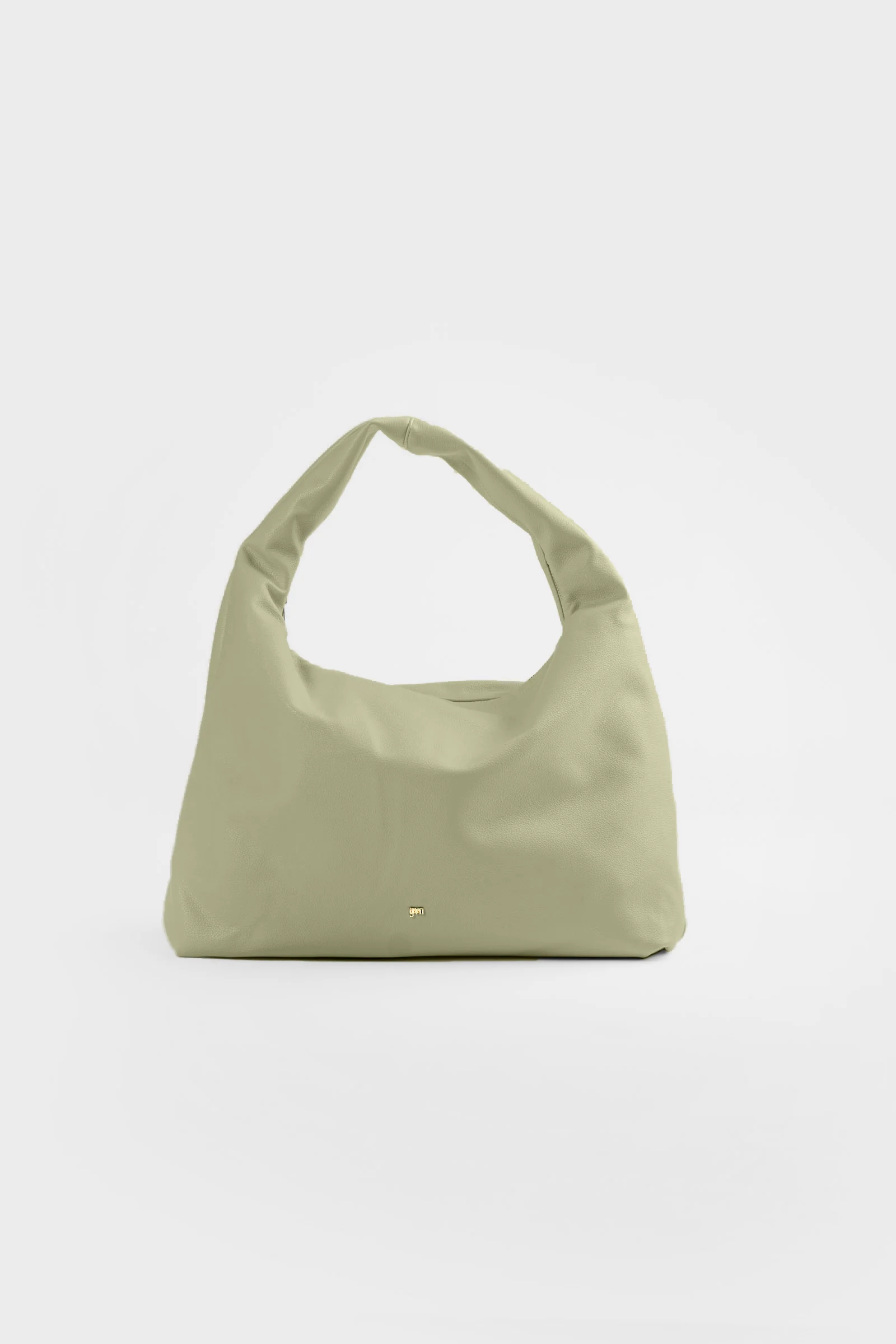 Large Hobo Bag in Sage (Light Pebbled) - Image 3