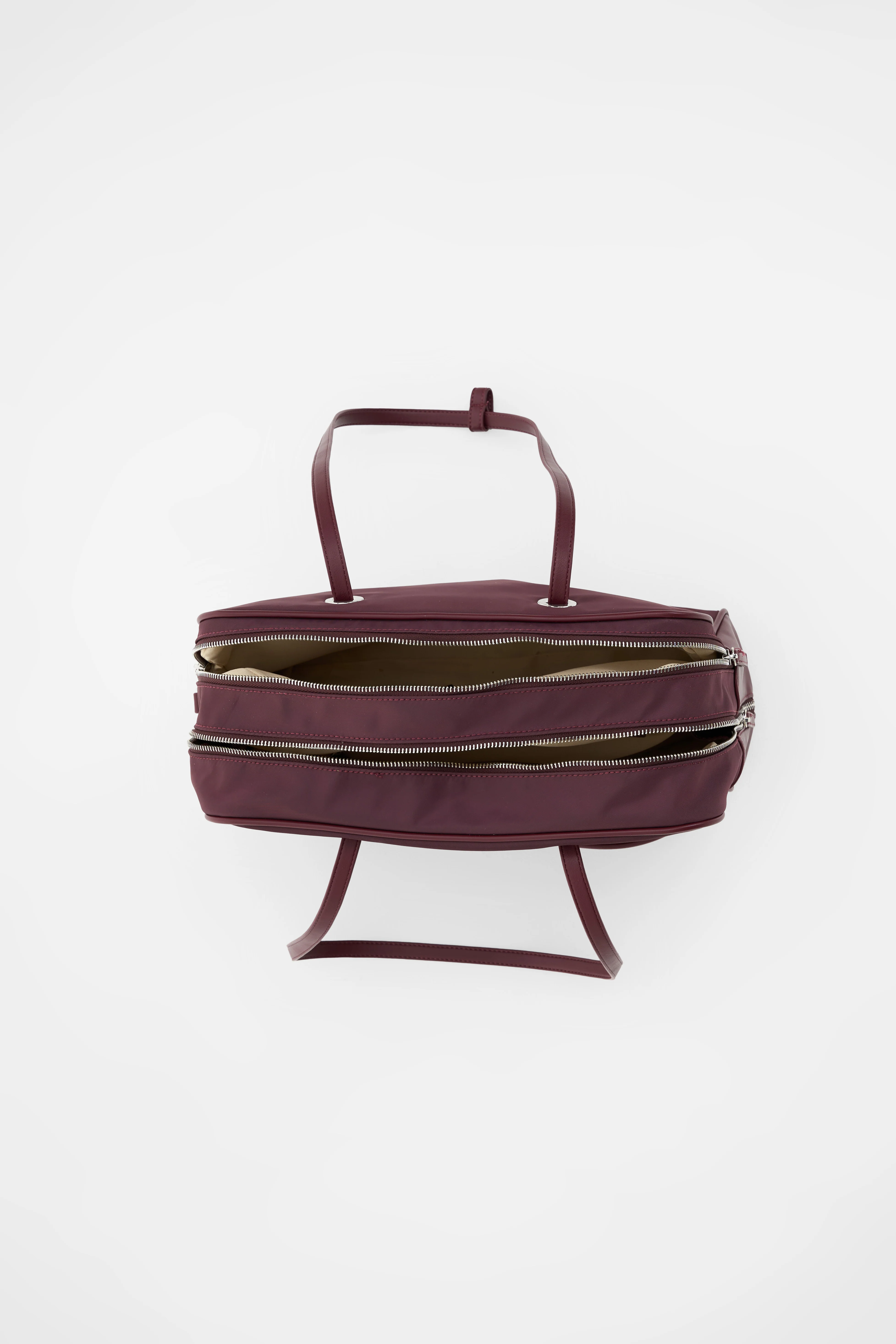 Large Nylon Bowler Bag in Slate - Image 5