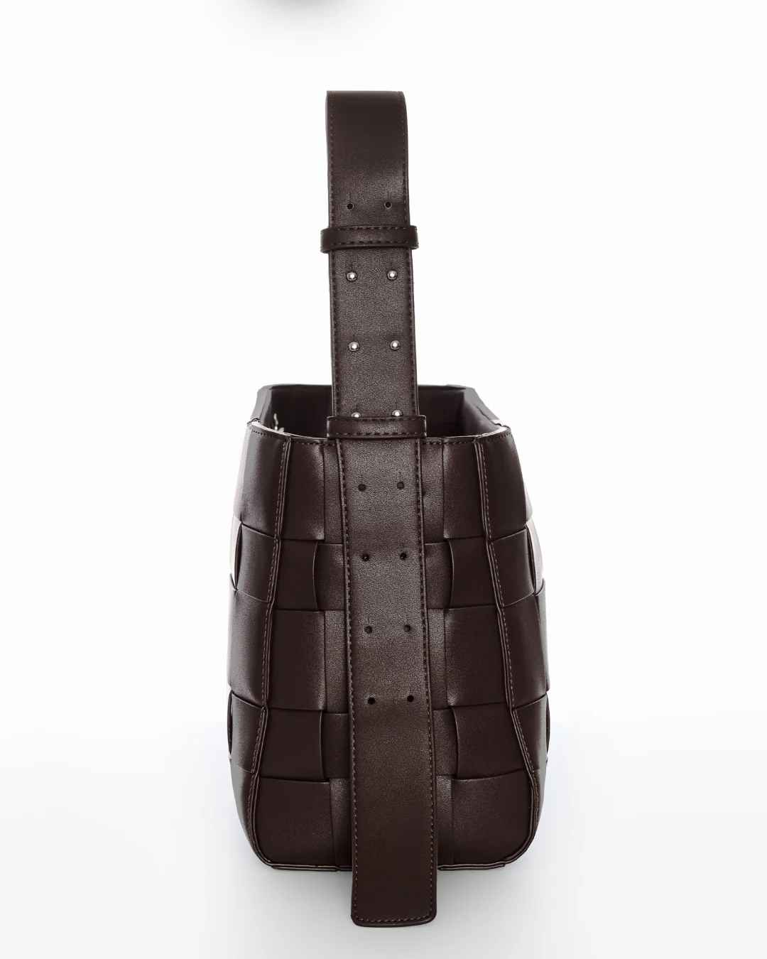Large Woven Frame Bag in Espresso - Image 4
