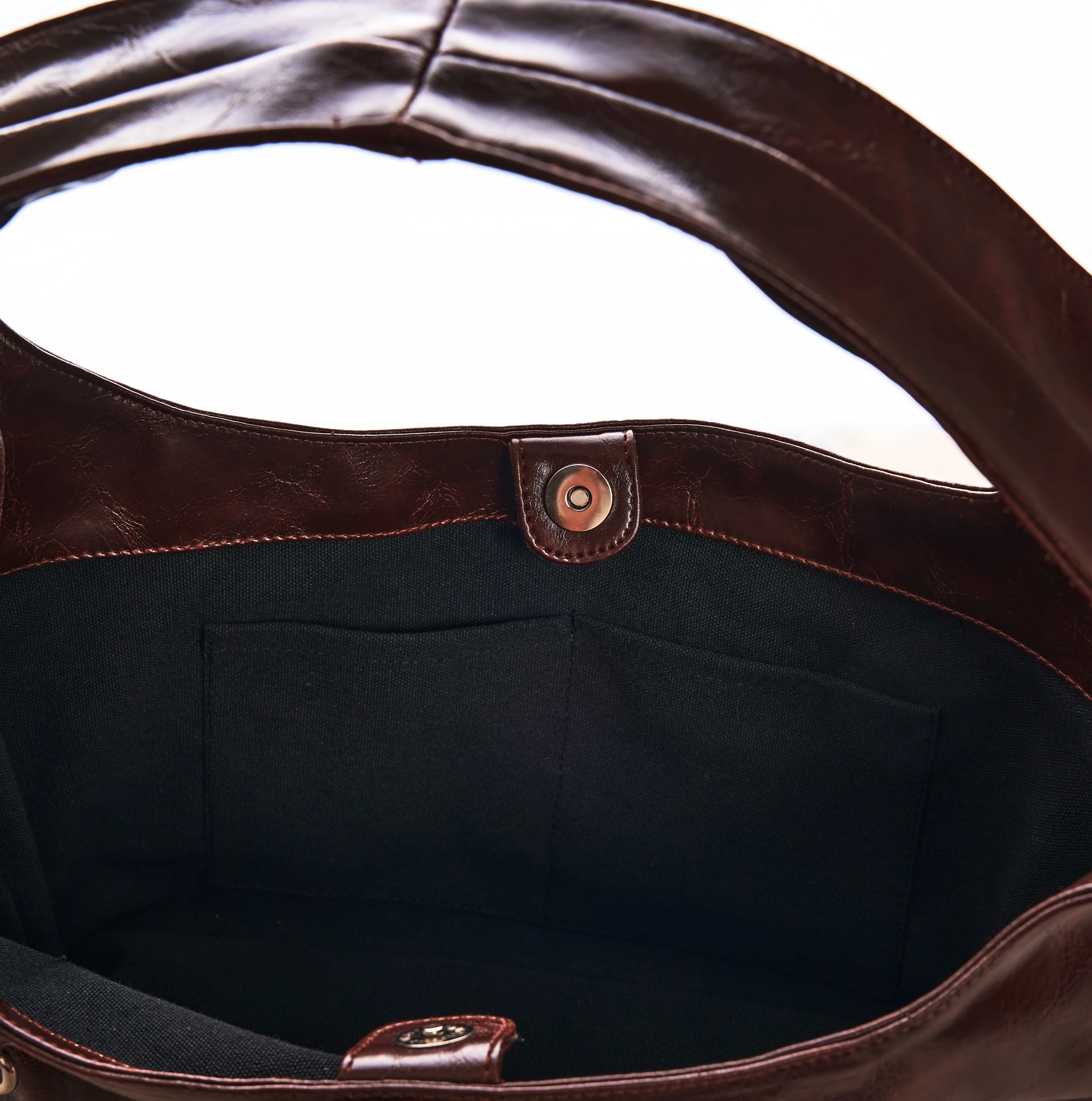 Limited Edition: Medium Studded Hobo Bag in Washed Oil Ivory - Image 4